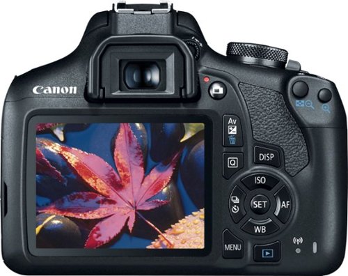 Canon - EOS Rebel T7 DSLR Video Camera with 18-55mm Lens - Black