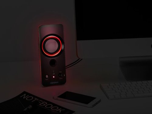 Insignia™ - 2.0 Bluetooth Lighted Speaker System (2pc) - Black