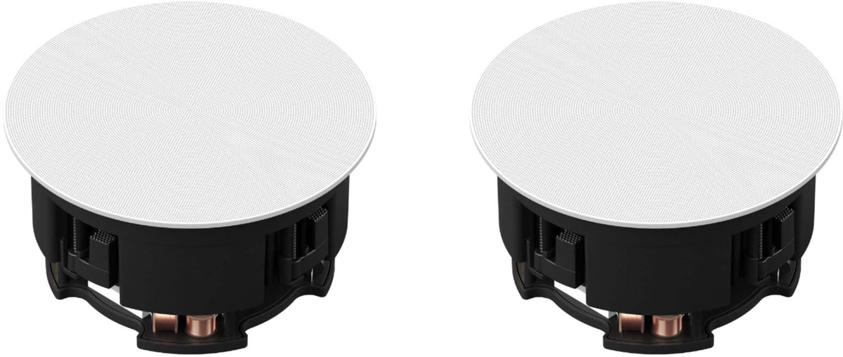 Sonos - Architectural 6-1/2" Passive 2-Way In-Ceiling Speakers (Pair) - White