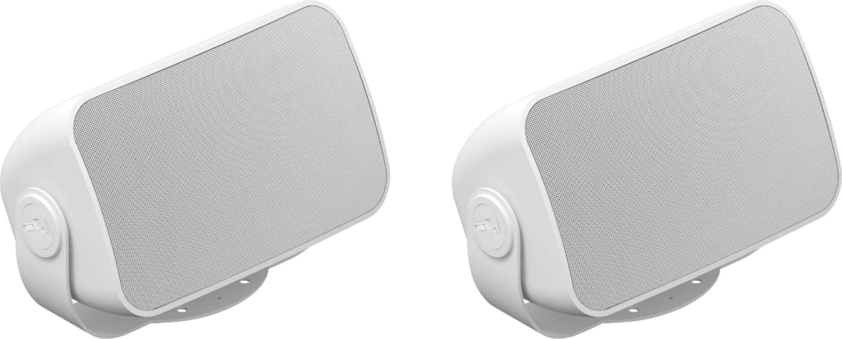 Sonos - Architectural 6-1/2" Passive 2-Way Outdoor Speakers (Pair) - White
