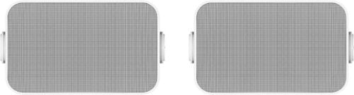 Sonos - Architectural 6-1/2" Passive 2-Way Outdoor Speakers (Pair) - White