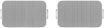Sonos - Architectural 6-1/2" Passive 2-Way Outdoor Speakers (Pair) - White