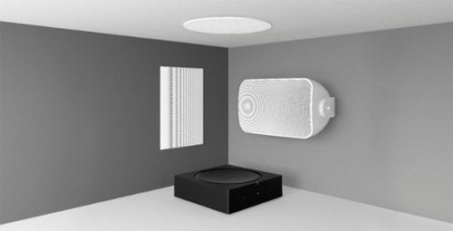 Sonos - Architectural 6-1/2" Passive 2-Way Outdoor Speakers (Pair) - White