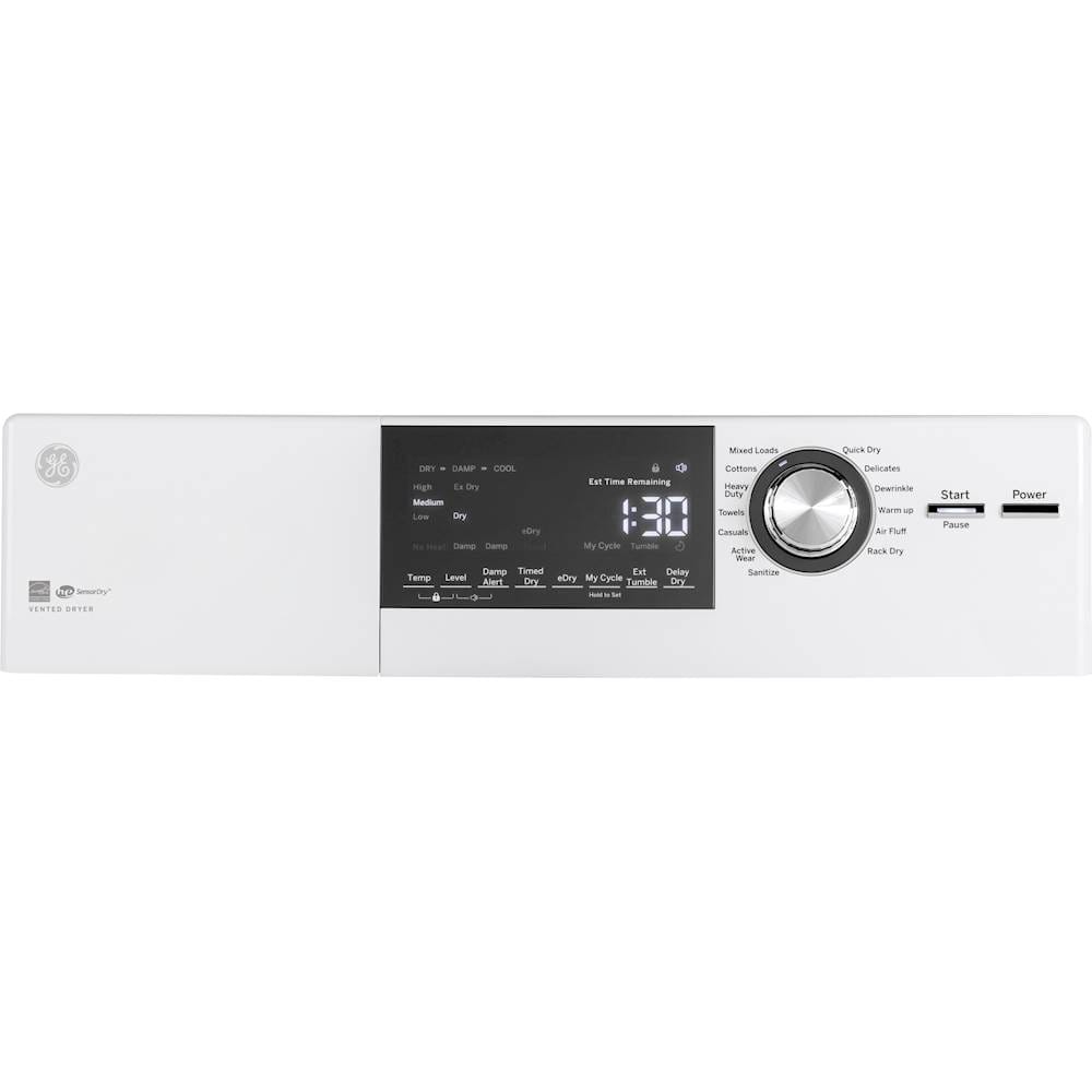 GE - 4.3 Cu. Ft. Stackable 14-Cycle Electric Dryer - White