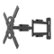 Kanto - Full-Motion TV Wall Mount for Most 30" - 70" TVs - Extends 27.6" - Black