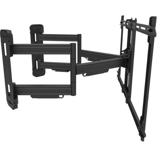 Kanto - Full-Motion Corner TV Wall Mount for Most 37" - 70" TVs - Black