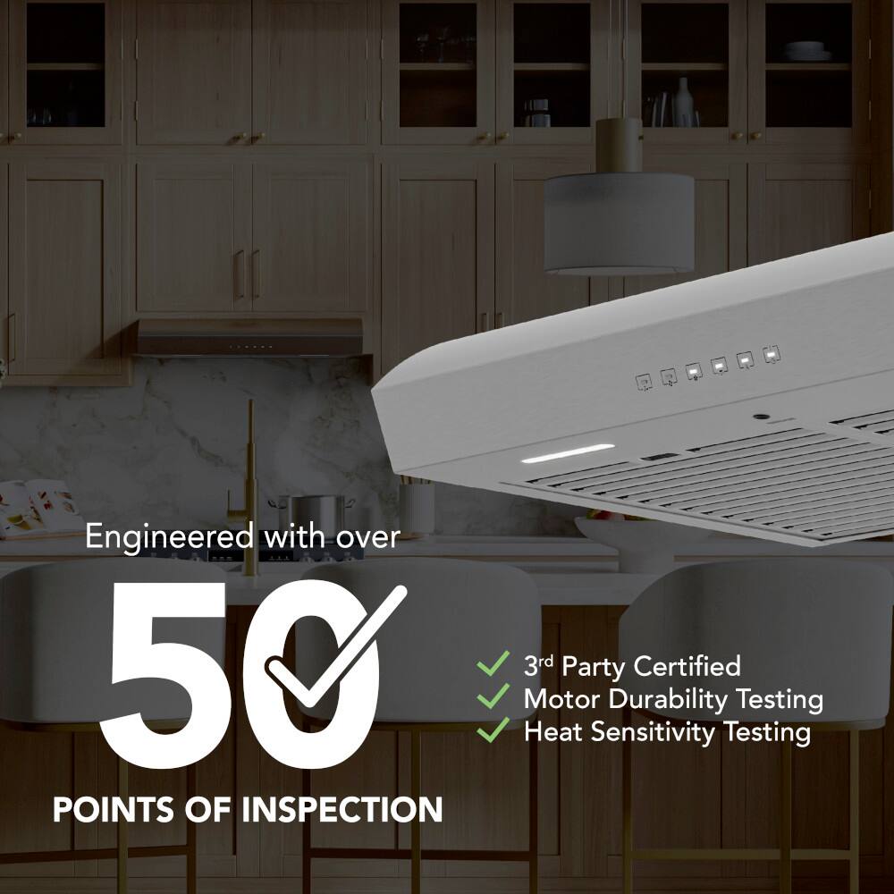 Broan - 30 inches - Convertible - Under cabinet Range Hood - Stainless Steel