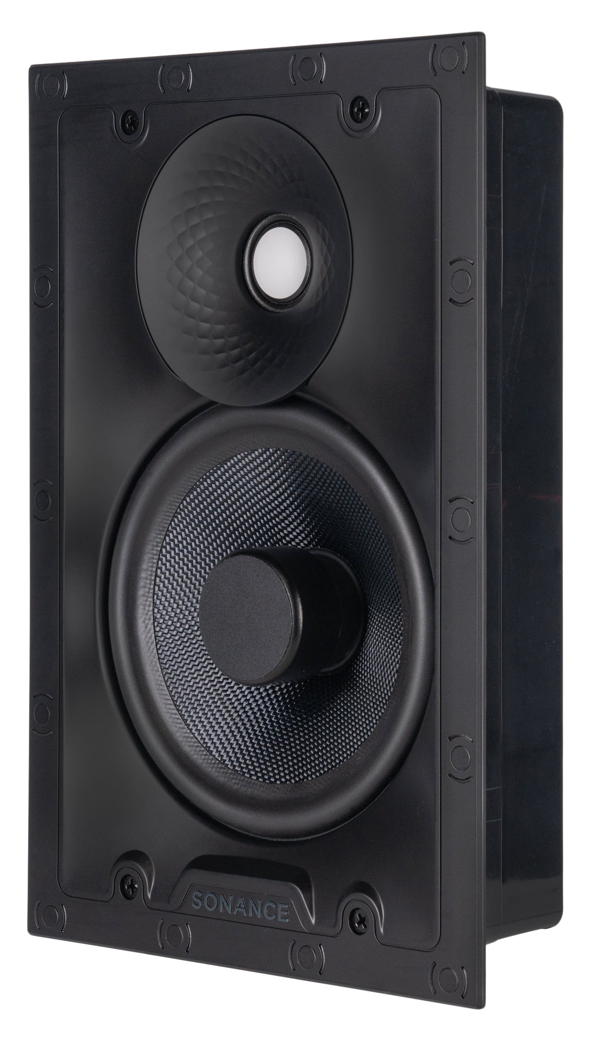 Sonance - VX66 TL RECTANGLE SINGLE SPEAKER - Visual Experience Series 6.5" 2-Way Thinline In Wall Speaker (Each) - Paintable White