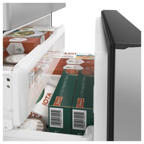 Café - 36 in. Wide 22.2 Cu. Ft. French Door Counter-Depth Smart Refrigerator with Hot Water Dispenser, Customizable - Stainless Steel