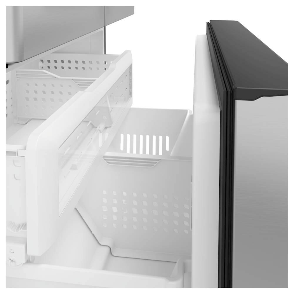 Café - 36 in. Wide 22.2 Cu. Ft. French Door Counter-Depth Smart Refrigerator with Hot Water Dispenser, Customizable - Stainless Steel