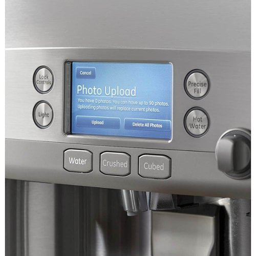 Café - 36 in. Wide 22.2 Cu. Ft. French Door Counter-Depth Smart Refrigerator with Hot Water Dispenser, Customizable - Stainless Steel