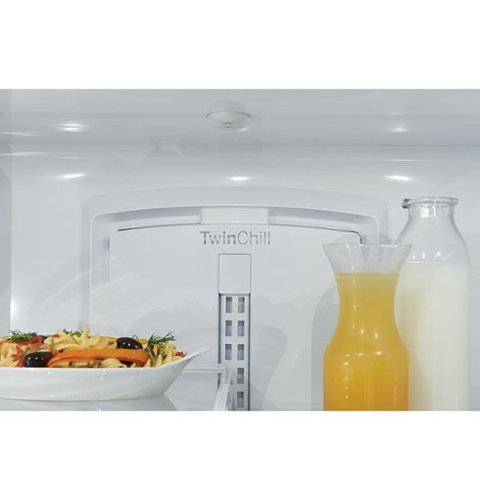 Café - 36 in. Wide 22.2 Cu. Ft. French Door Counter-Depth Smart Refrigerator with Hot Water Dispenser, Customizable - Stainless Steel