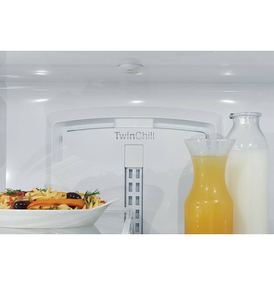 Café - 36 in. Wide 22.2 Cu. Ft. French Door Counter-Depth Smart Refrigerator with Hot Water Dispenser, Customizable - Stainless Steel