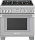 Thermador - Pro Grand 36 in. Wide 5.7 Cu. Ft.  Freestanding Gas Convection Range with Self-cleaning and 6 Burners - Stainless Steel