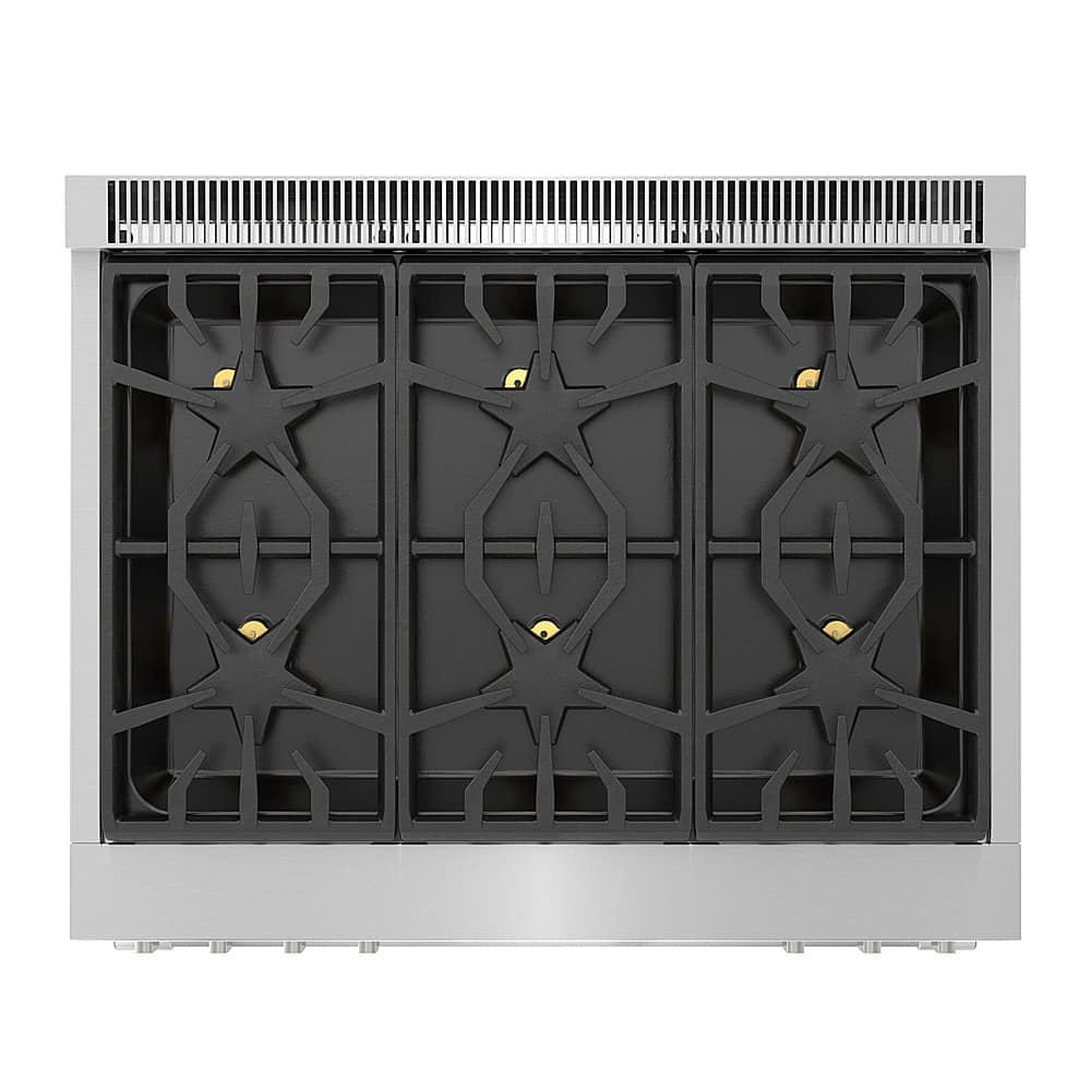 Thermador - Pro Grand 36 in. Wide 5.7 Cu. Ft.  Freestanding Gas Convection Range with Self-cleaning and 6 Burners - Stainless Steel