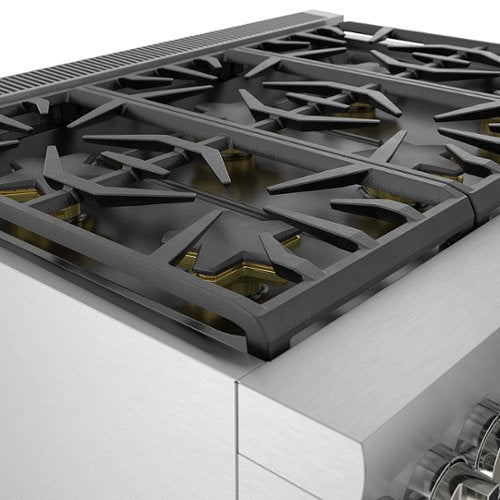 Thermador - Pro Grand 36 in. Wide 5.7 Cu. Ft.  Freestanding Gas Convection Range with Self-cleaning and 6 Burners - Stainless Steel