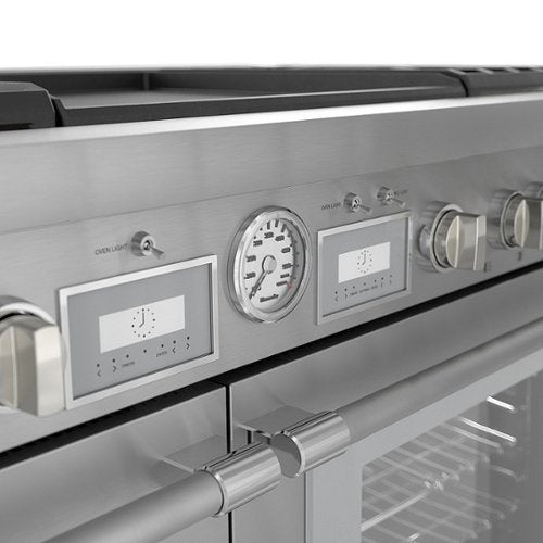 Thermador - Pro Grand 60 in. Wide 10.6 Cu. Ft. Freestanding Double Oven Dual Fuel LP Convection Range with 7 Burners - Stainless Steel