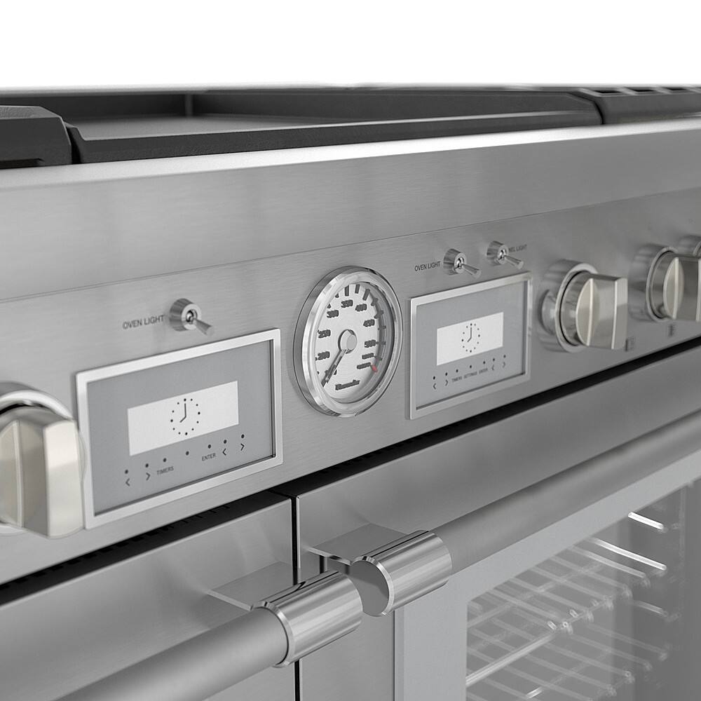 Thermador - Pro Grand 60 in. Wide 10.6 Cu. Ft. Freestanding Double Oven Dual Fuel LP Convection Range with 7 Burners - Stainless Steel