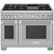 Thermador - Pro Grand 48" Wide 8.2 Cu. Ft. Freestanding Double Oven Dual Fuel Convection Range with 6 Star Burners and Griddle - Stainless Steel