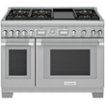 Thermador - Pro Grand 48" Wide 8.2 Cu. Ft. Freestanding Double Oven Dual Fuel Convection Range with 6 Star Burners and Griddle - Stainless Steel