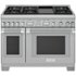 Thermador - Pro Grand 48" Wide 8.2 Cu. Ft. Freestanding Double Oven Dual Fuel Convection Range with 6 Star Burners and Griddle - Stainless Steel