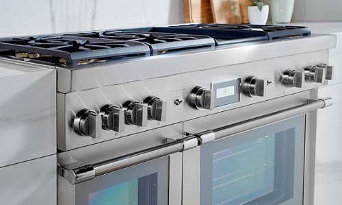 Thermador - Pro Grand 48" Wide 8.2 Cu. Ft. Freestanding Double Oven Dual Fuel Convection Range with 6 Star Burners and Griddle - Stainless Steel