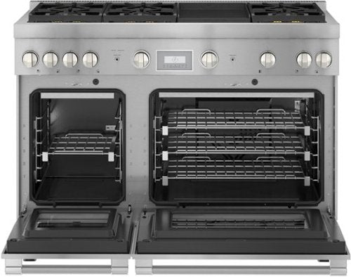 Thermador - Pro Harmony 48 in. Wide 6.6 Cu. Ft. Freestanding Double Oven Gas Convection Range with 6 Burners - Stainless Steel