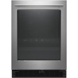 Whirlpool - 14-Bottle Dual Zone Wine Refrigerator - Stainless Steel