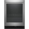 Whirlpool - 14-Bottle Dual Zone Wine Refrigerator - Stainless Steel