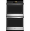 GE Profile - 30" Smart Built-In Double Electric Convection Wall Oven with Air Fry & Precision Cooking - Stainless Steel
