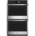 GE Profile - 30" Smart Built-In Double Electric Convection Wall Oven with Air Fry & Precision Cooking - Stainless Steel