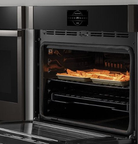 GE Profile - 30" Smart Built-In Double Electric Convection Wall Oven with Air Fry & Precision Cooking - Stainless Steel