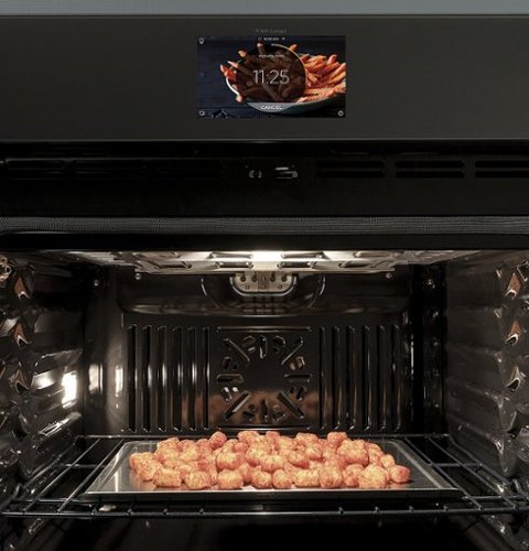 GE Profile - 30" Smart Built-In Double Electric Convection Wall Oven with Air Fry & Precision Cooking - Stainless Steel