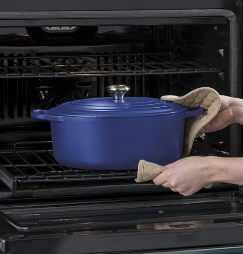 GE Profile - 30" Smart Built-In Double Electric Convection Wall Oven with Air Fry & Precision Cooking - Stainless Steel