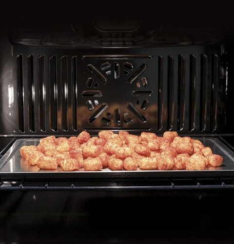 GE Profile - 30" Smart Built-In Double Electric Convection Wall Oven with Air Fry & Precision Cooking - Stainless Steel