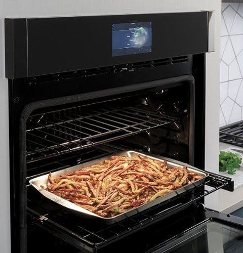 GE Profile - 30" Smart Built-In Double Electric Convection Wall Oven with Air Fry & Precision Cooking - Stainless Steel