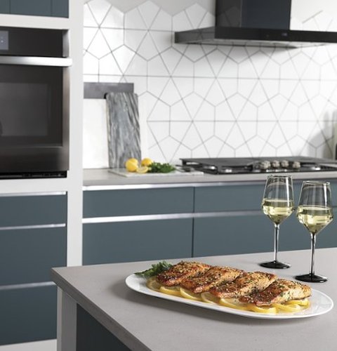 GE Profile - 30" Smart Built-In Double Electric Convection Wall Oven with Air Fry & Precision Cooking - Stainless Steel