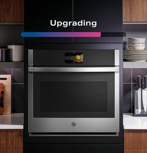 GE Profile - 30" Smart Built-In Single Electric Convection Wall Oven with Air Fry & Precision Cooking - Stainless Steel