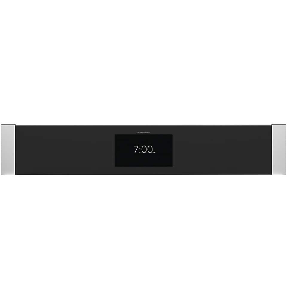 GE Profile - 30" Smart Built-In Single Electric Convection Wall Oven with Air Fry & Precision Cooking - Stainless Steel