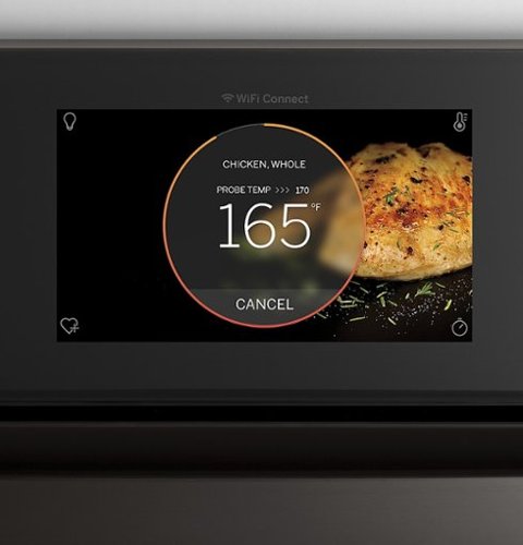 GE Profile - 30" Smart Built-In Single Electric Convection Wall Oven with Air Fry & Precision Cooking - Stainless Steel