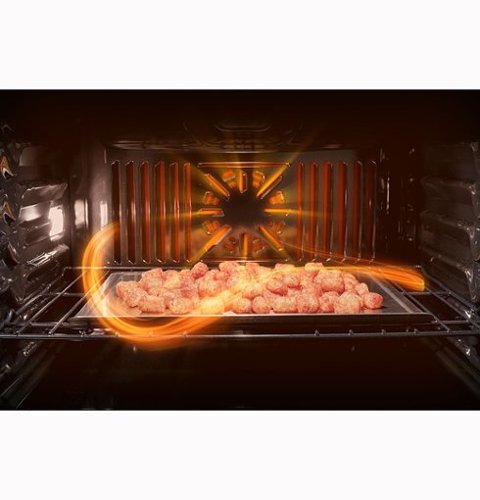 GE Profile - 30" Smart Built-In Single Electric Convection Wall Oven with Air Fry & Precision Cooking - Stainless Steel