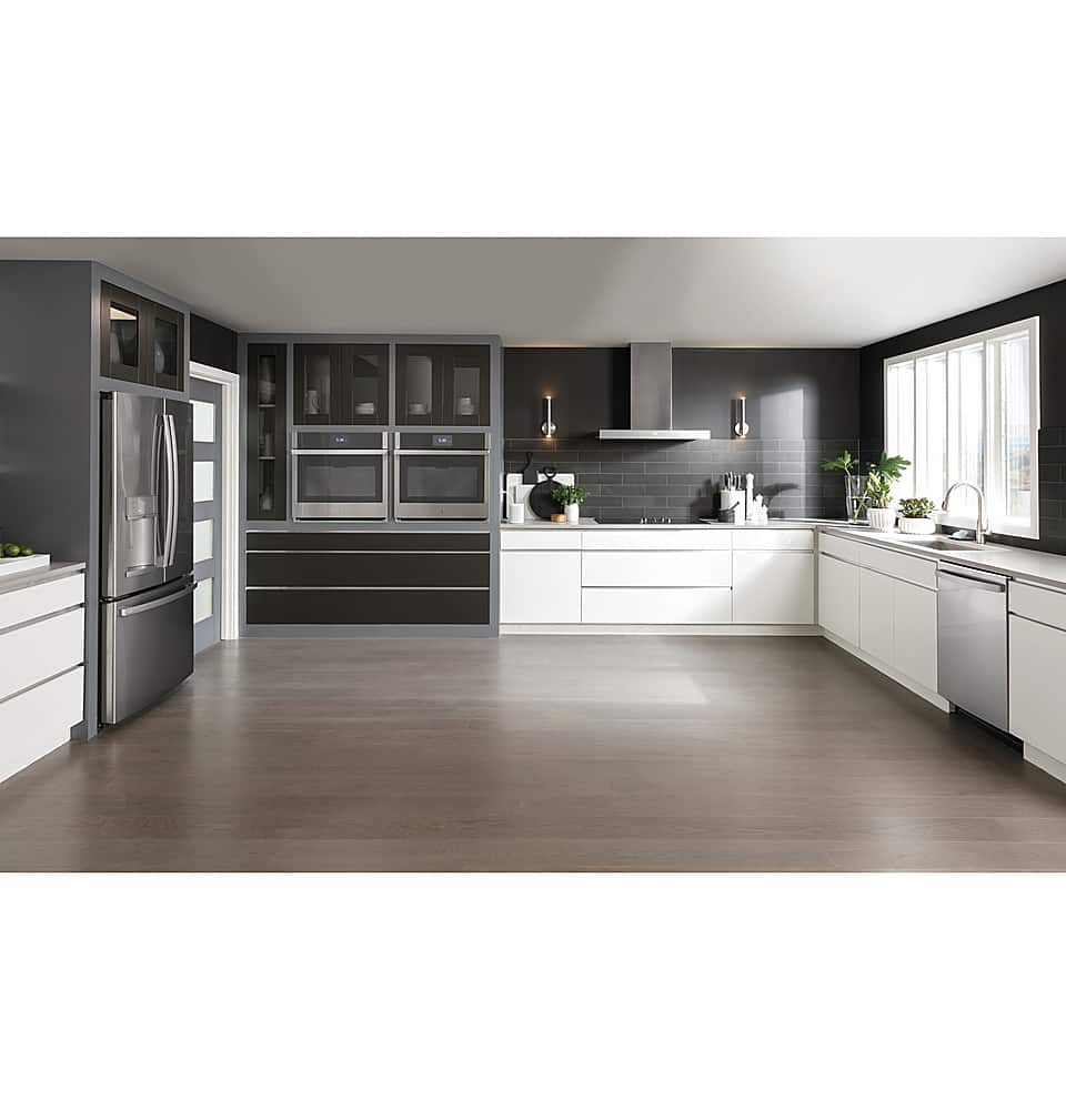 GE Profile - 30" Smart Built-In Single Electric Convection Wall Oven with Air Fry & Precision Cooking - Stainless Steel