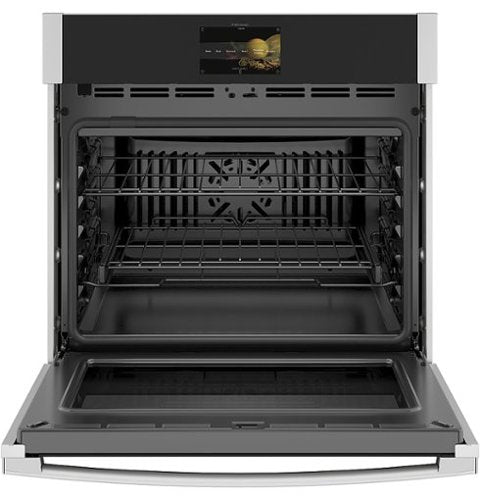 GE Profile - 30" Smart Built-In Single Electric Convection Wall Oven with Air Fry & Precision Cooking - Stainless Steel
