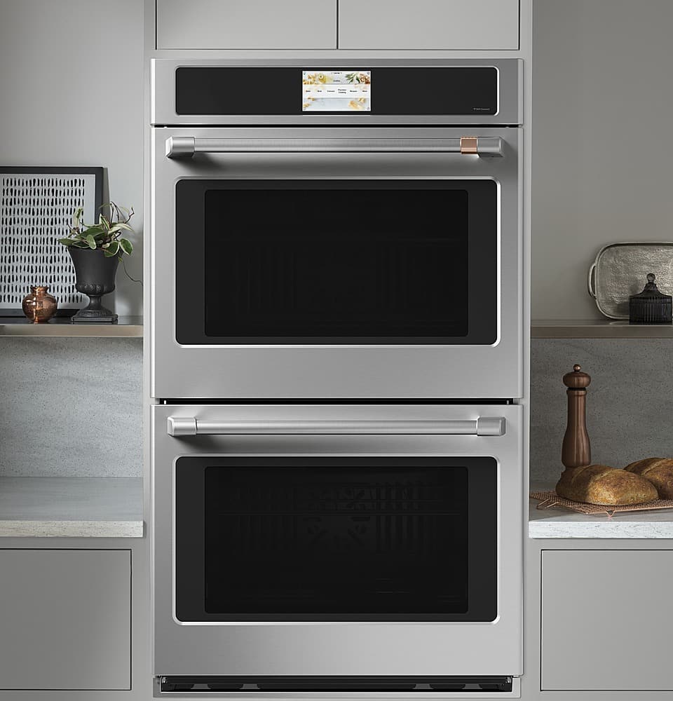 Café - 30" Built-In Double Electric Convection Wall Oven, Customizable - Stainless Steel