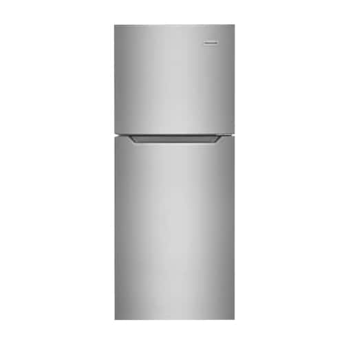 Frigidaire - 24 in. Wide 11.6 Cu. Ft. Garage Ready Top-Freezer Refrigerator - Fingerprint-Resistant Stainless Steel Look