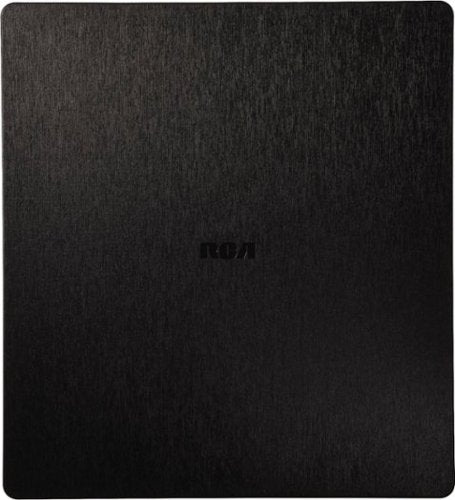RCA - Indoor Flat Amplified HDTV Antenna - Black