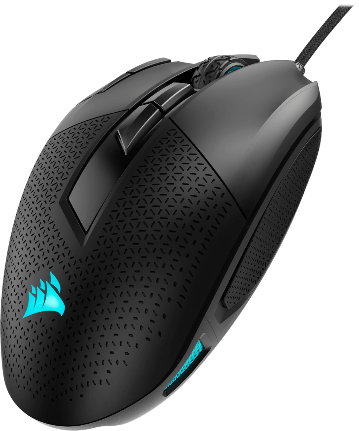 CORSAIR - Nightsword RGB Tunable Wired FPS/MOBA/MMO Optical Gaming Mouse with Adjustable Weights - Wired - Black