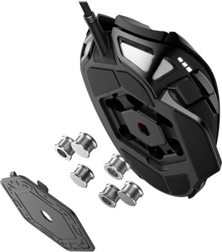 CORSAIR - Nightsword RGB Tunable Wired FPS/MOBA/MMO Optical Gaming Mouse with Adjustable Weights - Wired - Black