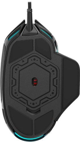 CORSAIR - Nightsword RGB Tunable Wired FPS/MOBA/MMO Optical Gaming Mouse with Adjustable Weights - Wired - Black