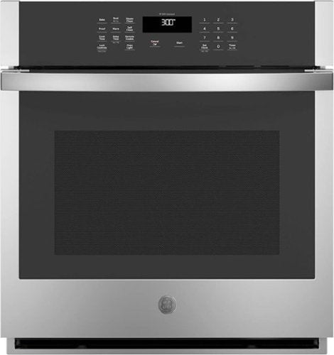 GE - 27" Smart Built-In Single Electric Wall Oven with Self-Clean, Steam Clean, and Heavy-Duty Racks - Stainless Steel